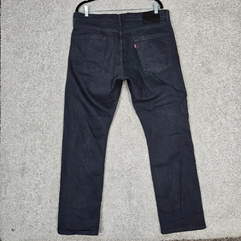 Levis 513 jeans Mens 36x30 Slim Straight Grey gray stretch Denim
